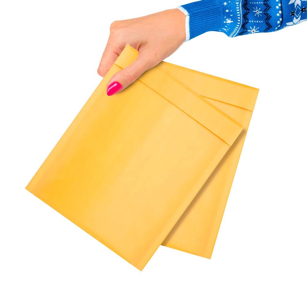 ABC Gold Kraft Bubble Mailers 6.5x9 Inch – 25-Pack Protective Mailing Envelopes-image