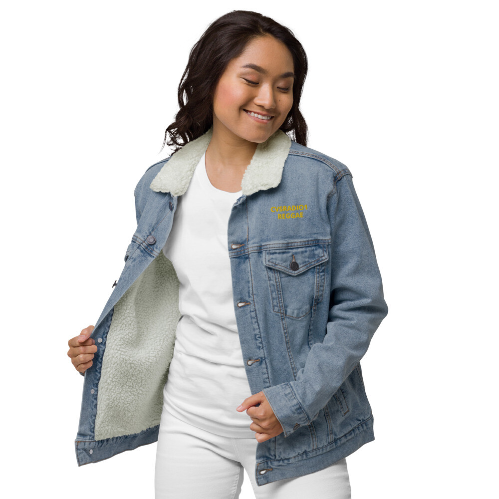 Abby Gifts - Unisex denim sherpa jacket-image