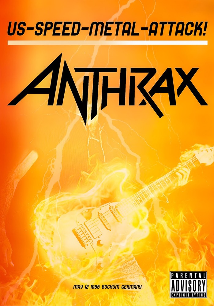 Anthrax 1996 BOCHUM GERMANY Retro Vintage Concert Poster Wall Art 13