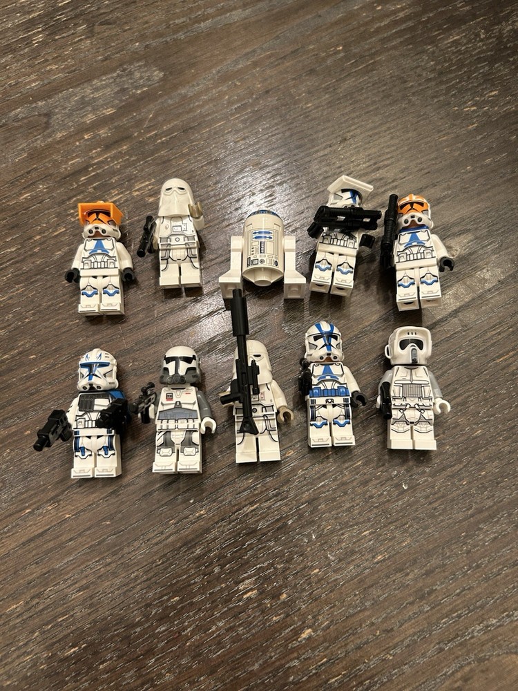 LEGO Star Wars Clone Trooper Minifigures Lot of 10 in Great Condition