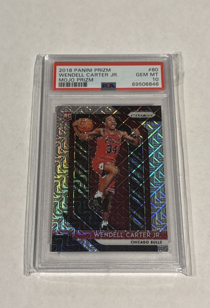 2018-19 Panini Prizm Mojo Wendell Carter Jr Rookie #/25 PSA 10 Gem Mint