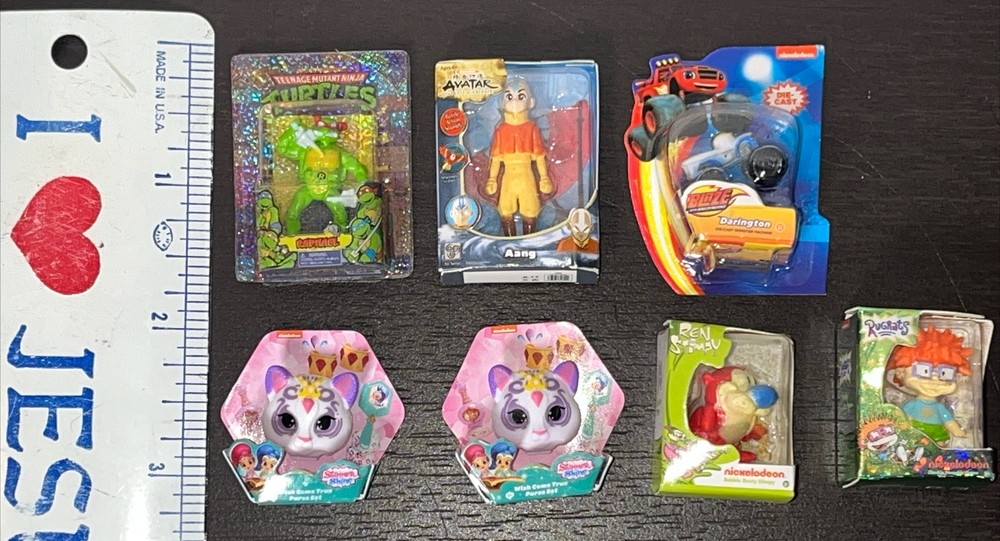 7 Zuru Mini Brands Nickelodeon Stimpy Chuckie Aang Shimmer Shine TMNT-image