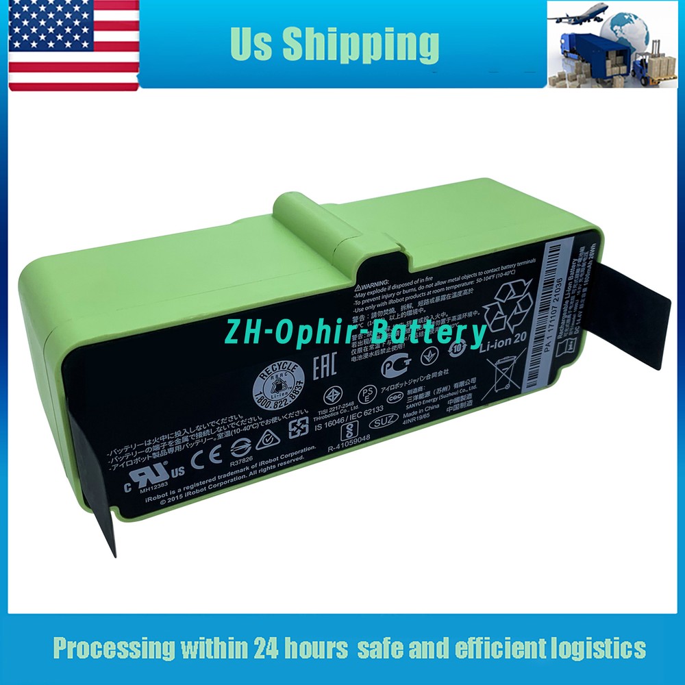 1800LI Replacement Battery Compatible with iRobot Roomba 960 890 680 & More