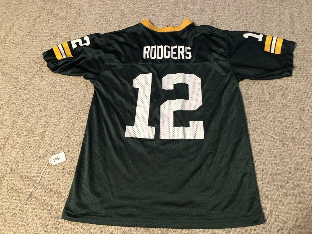 Aaron Rodgers Green Bay Packers Youth NFL Jersey Size L 14-16-image