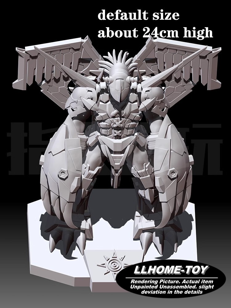 Anime Angry Dragon Battle Helmet Armor Resin 3D Print DIY GK Kit Figure