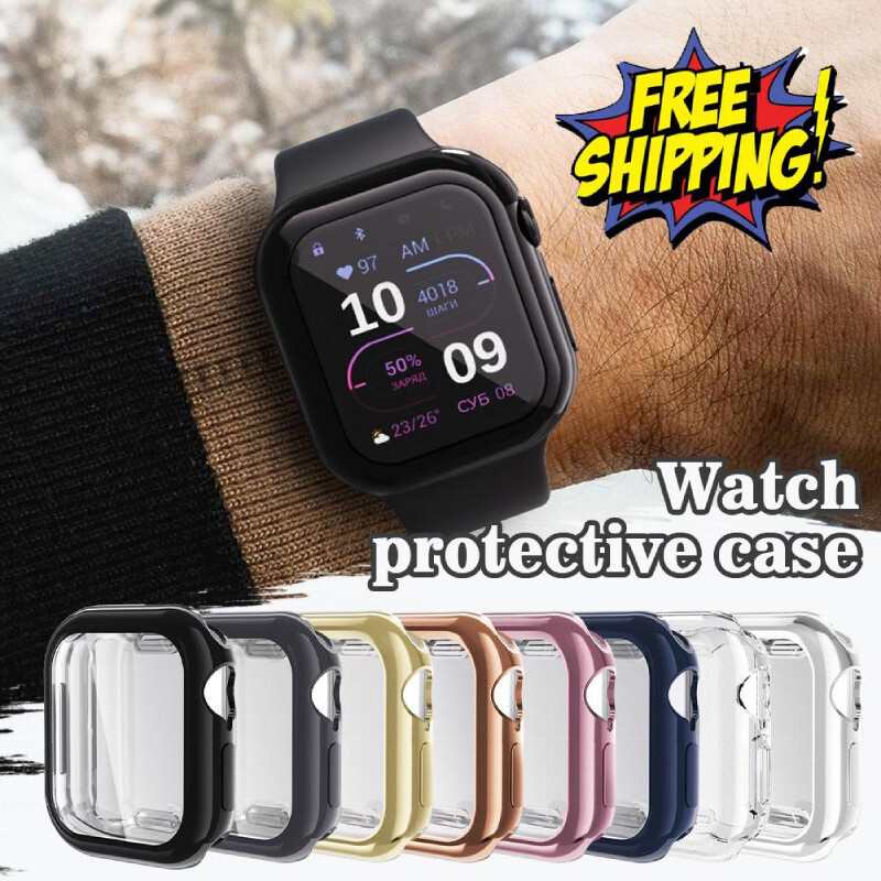 TPU Case for Apple-watch Series 10 42/46mm Smartband Full Cover-ScreenProtectors
