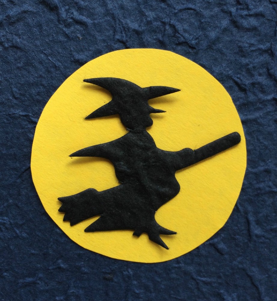 25 Witches witch Halloween diecut mulberry paper Scrapbooking Card party Autumn