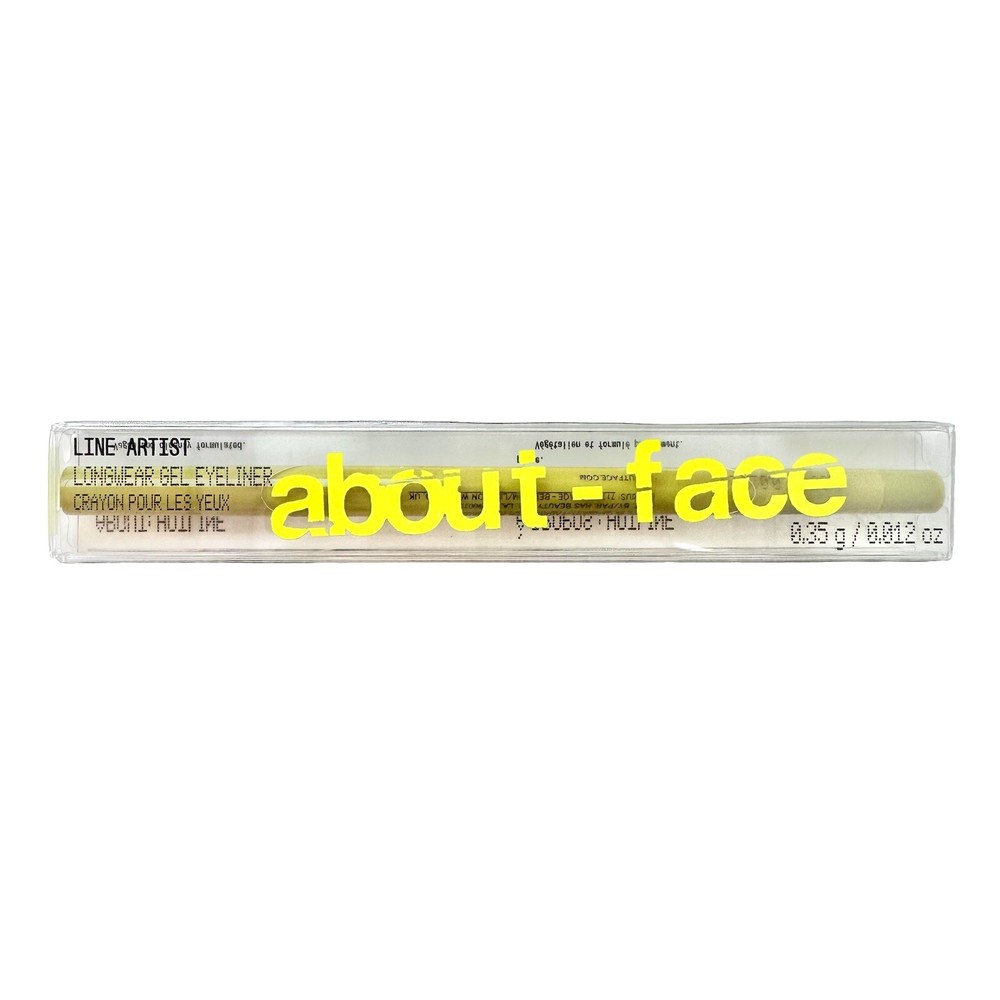 About Face LINE ARTIST Delineador de Ojos Gel de Larga Duración DIAPOSITIVA ELÉCTRICA Tamaño Completo 0.012oz-image