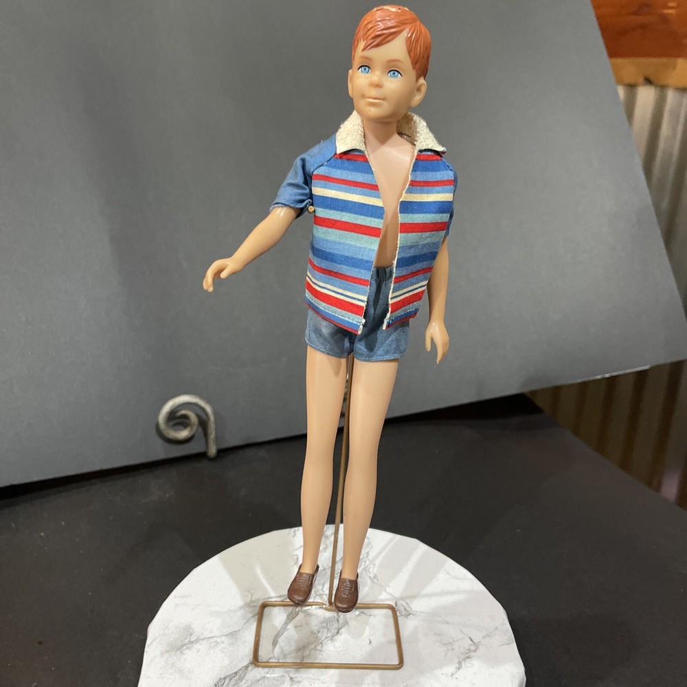 MATTEL BARBIE'S 1964 RICKY DOLL  # 1190 Skipper's Friend Original outfit *R.Hand