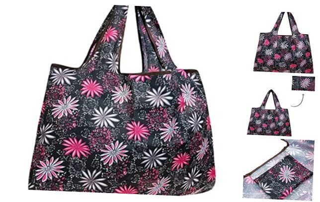 Eco-Friendly Unisex Nylon Reusable Shopping Bag – Large Mystique Tote