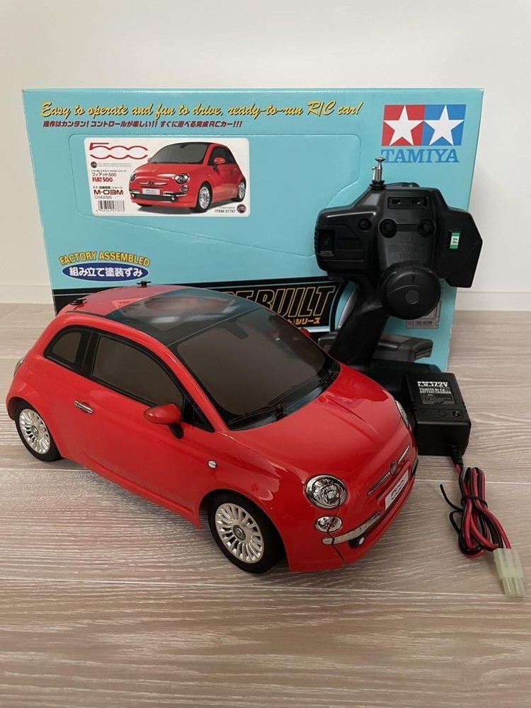 Tamiya 1/10 Scale Fiat 500 Red Expert Built XB RC Car Model