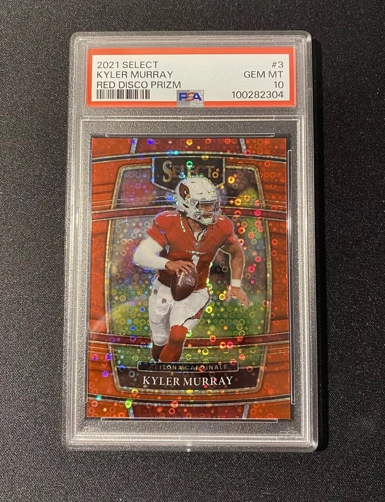 2021 Panini Select Kyler Murray Red Disco Prizm /49 PSA 10 Color Match Hype