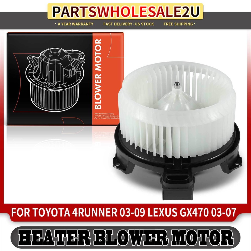Lexus GX470 Toyota 4Runner A/C Heater Blower Motor with Fan Cage 2003-2009