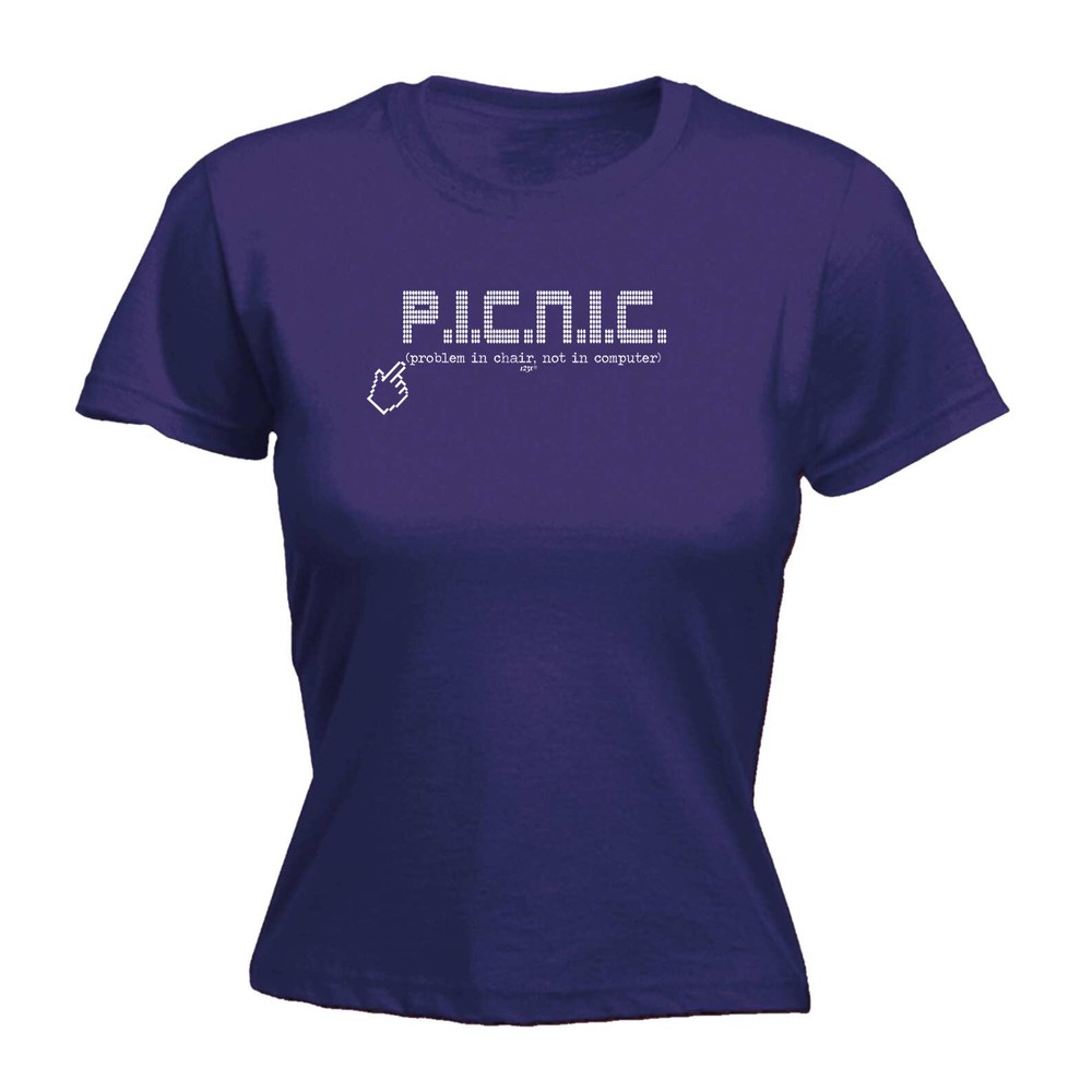 Picnic Problem In Chair - Womens T Shirt Funny T-Shirt Novelty gift tshirt