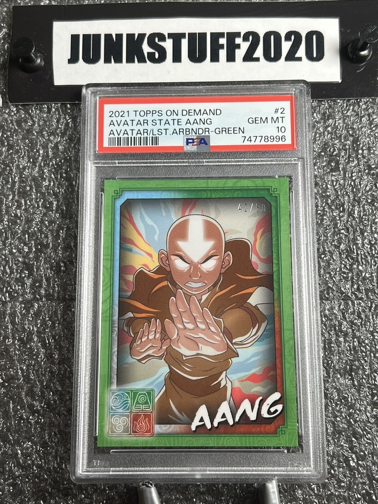 2021 Topps AANG #2 Green 50 PSA 10 Avatar Last Airbender POP 1/1 Mint Gem-image