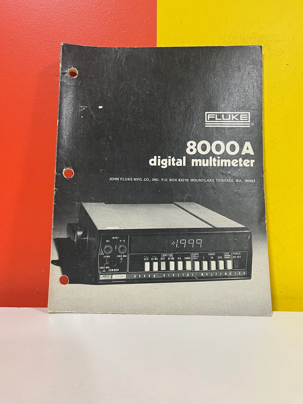 Fluke 347906 8000A Digital Multimeter Comprehensive Instruction Guide