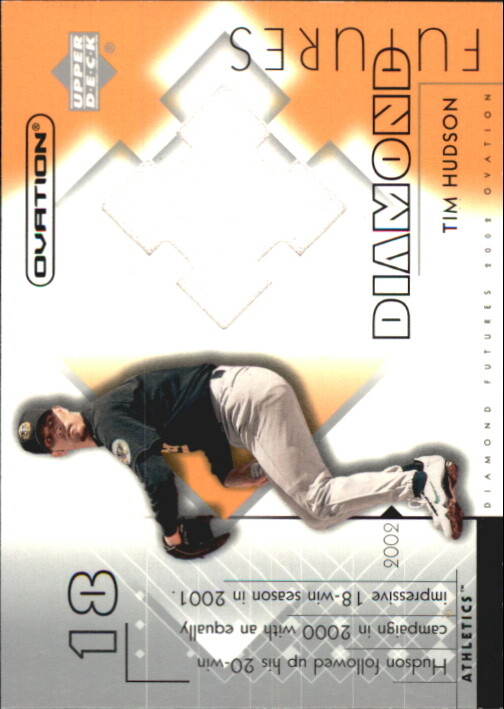 2002 (ATHLETICS) Upper Deck Ovation Diamond Futures Jerseys #DFTH Tim Hudson