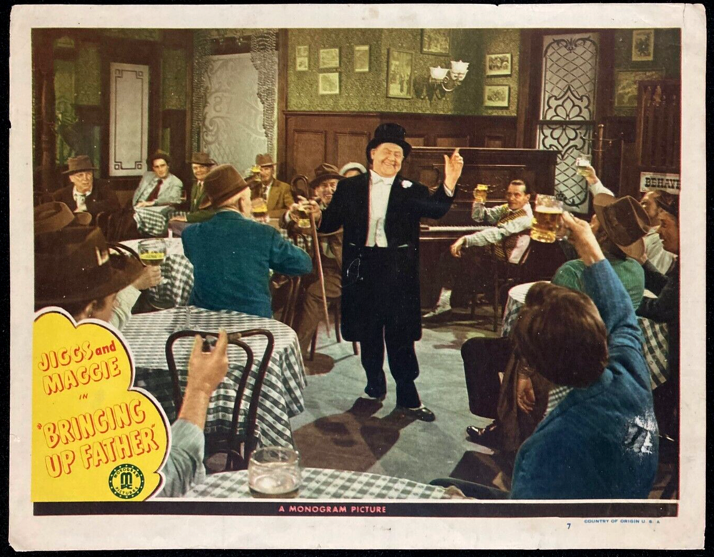 BRINGING UP FATHER Movie Lobby Card Poster Jiggs & Maggie Comic Strip Comedy