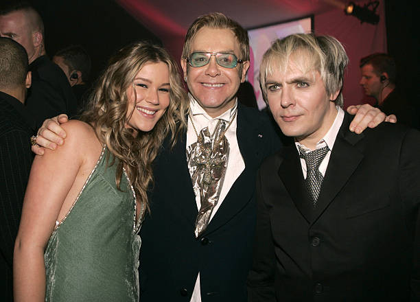 Joss Stone Elton John Nick Rhodes at AIDS Foundation Event Vintage Photo