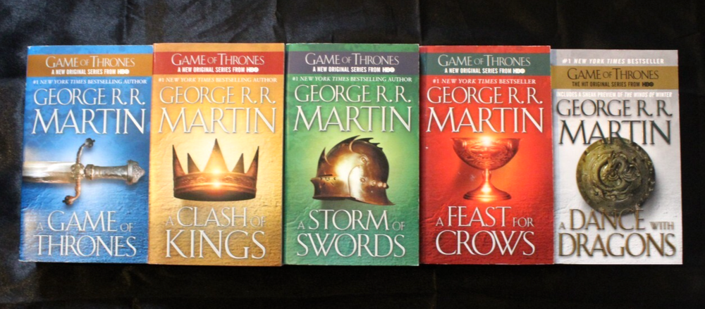George RR Martin A Song of Ice and Fire Books 1-5 Paperback Set-image