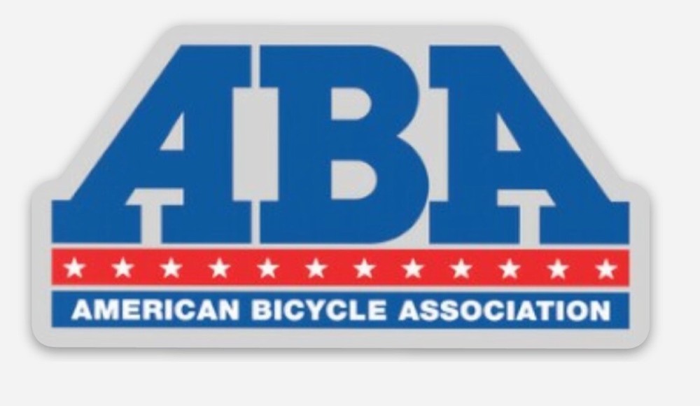 ABA American Bicycle Association BMX Old School Retro Sticker Decal-image