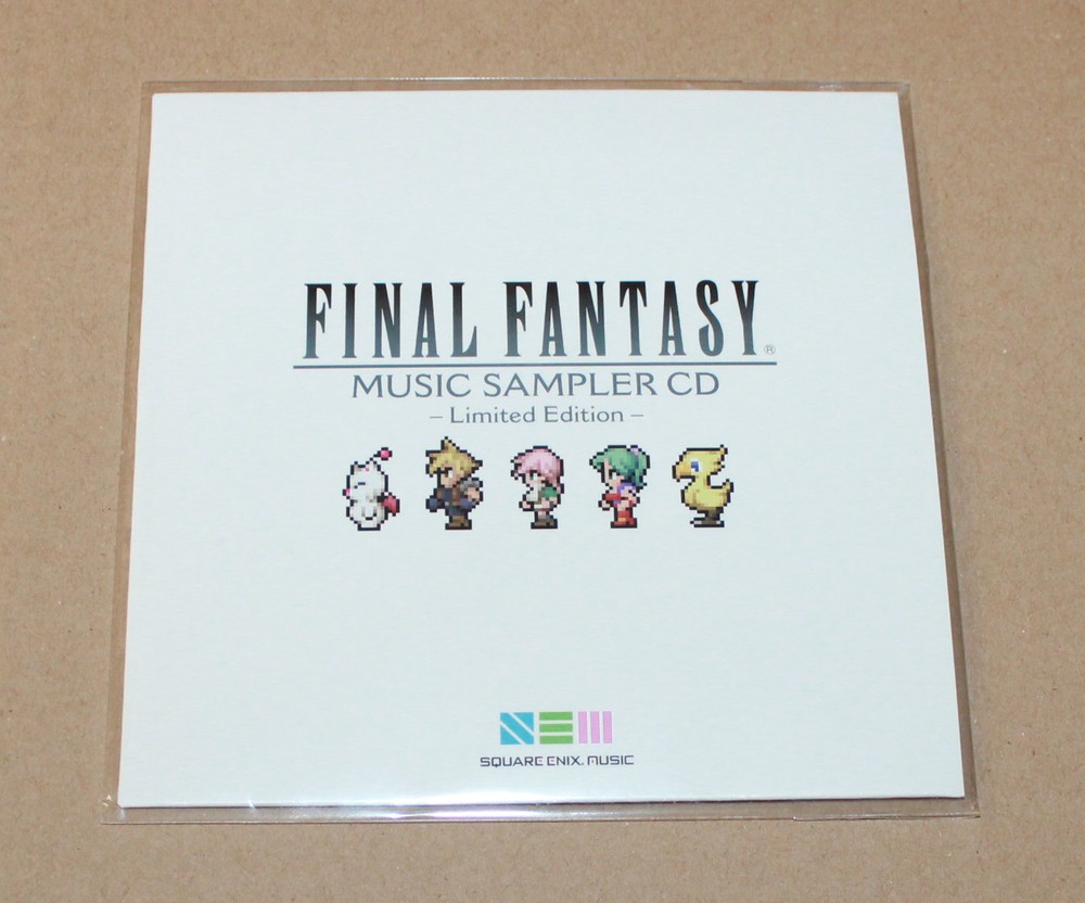 CD de muestra de música de edición limitada de Final Fantasy de Gamescom 2016
