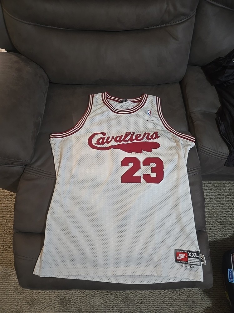 2XL +2 NIKE CLEVELAND CAVALIERS LEBRON JAMES JERSEY OLD SCHOOL NICE RARE