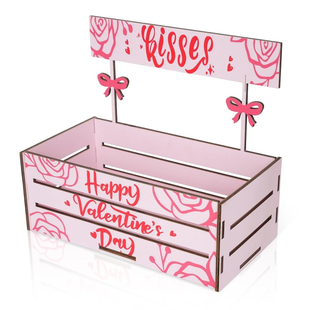 Valentine's Day Wooden Candy Dish Holder for Sweets and Treats  