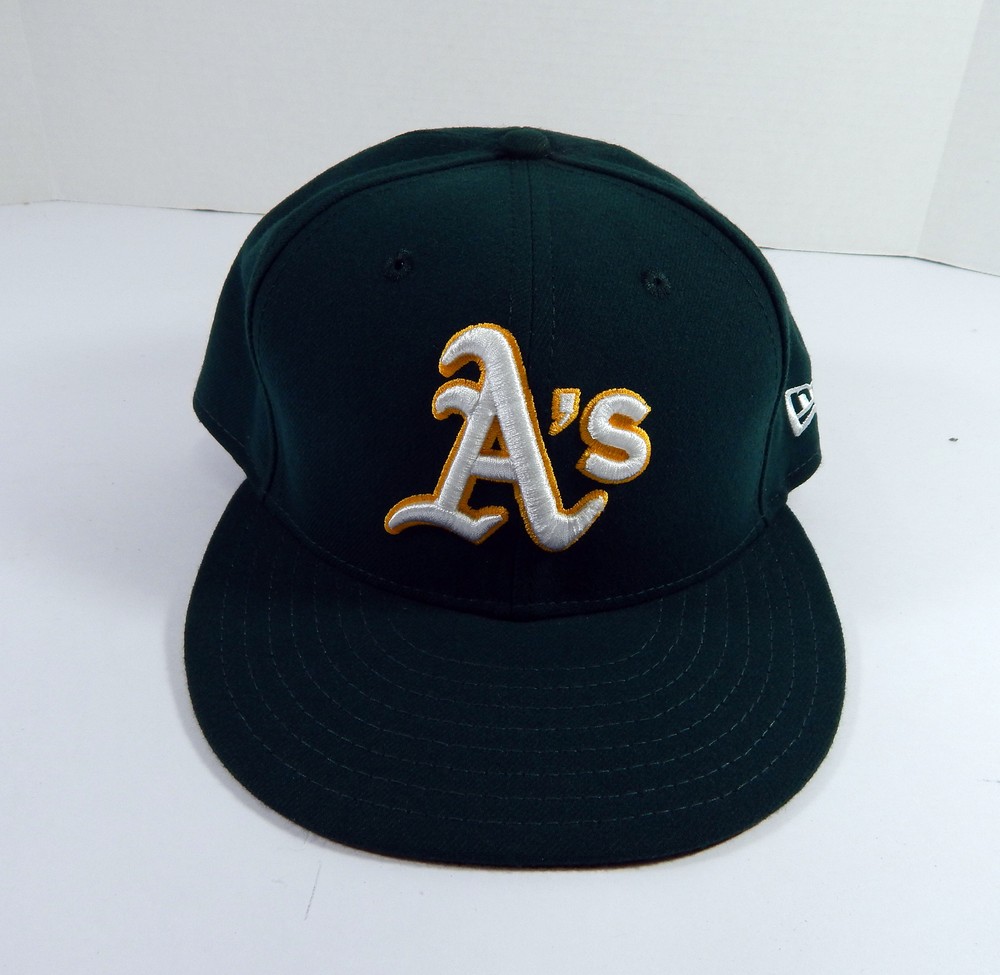 2022 Oakland A's Athletics James Kaprielian #32 Game Issued Dark Green Hat 50