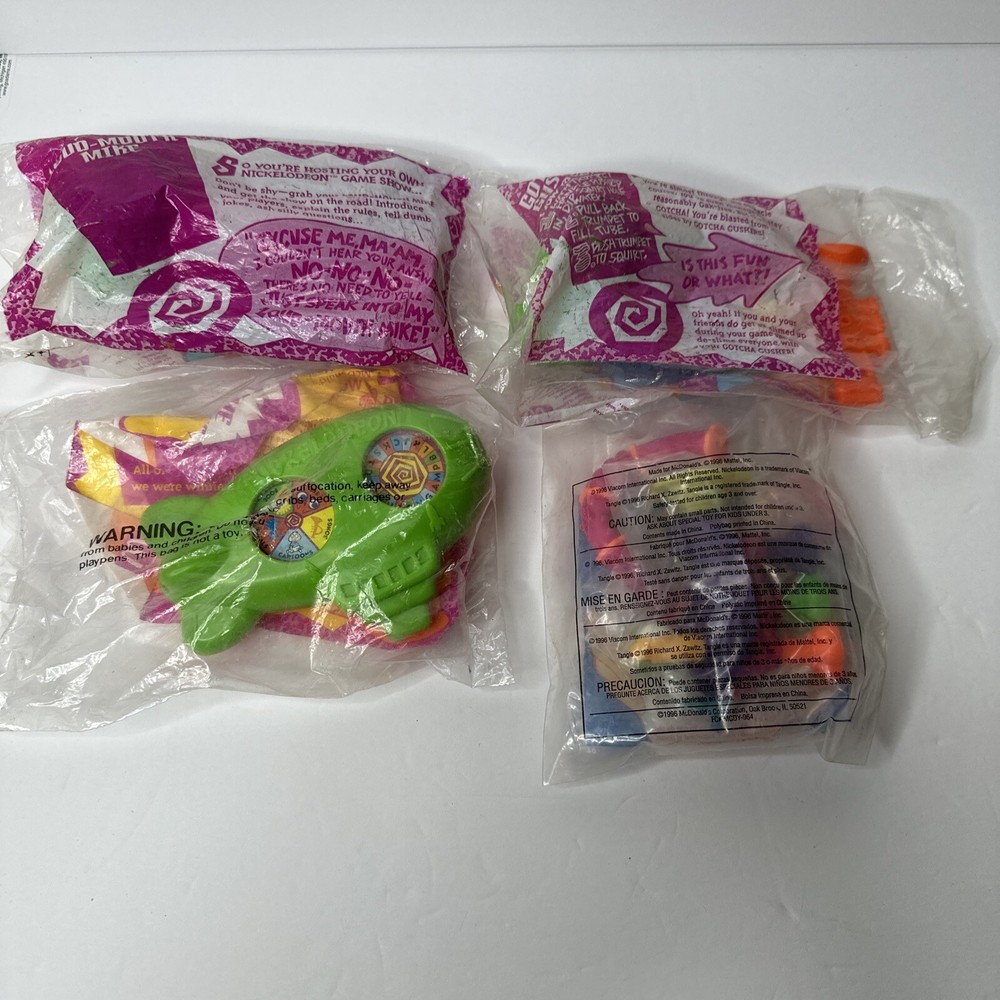Vintage 1992 1996 McDonald’s Happy Meal Nickelodeon Toys