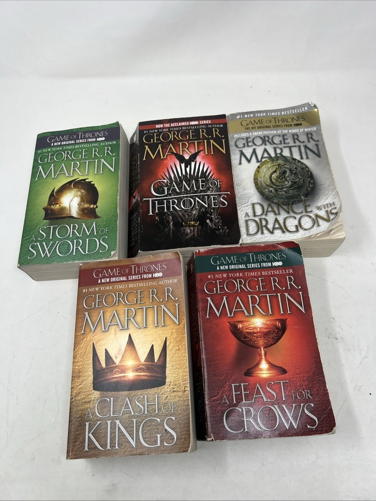 Game of Thrones Books 1-5 Set A Song of Ice and Fire Fantasy Paperback Boxed Collection-image