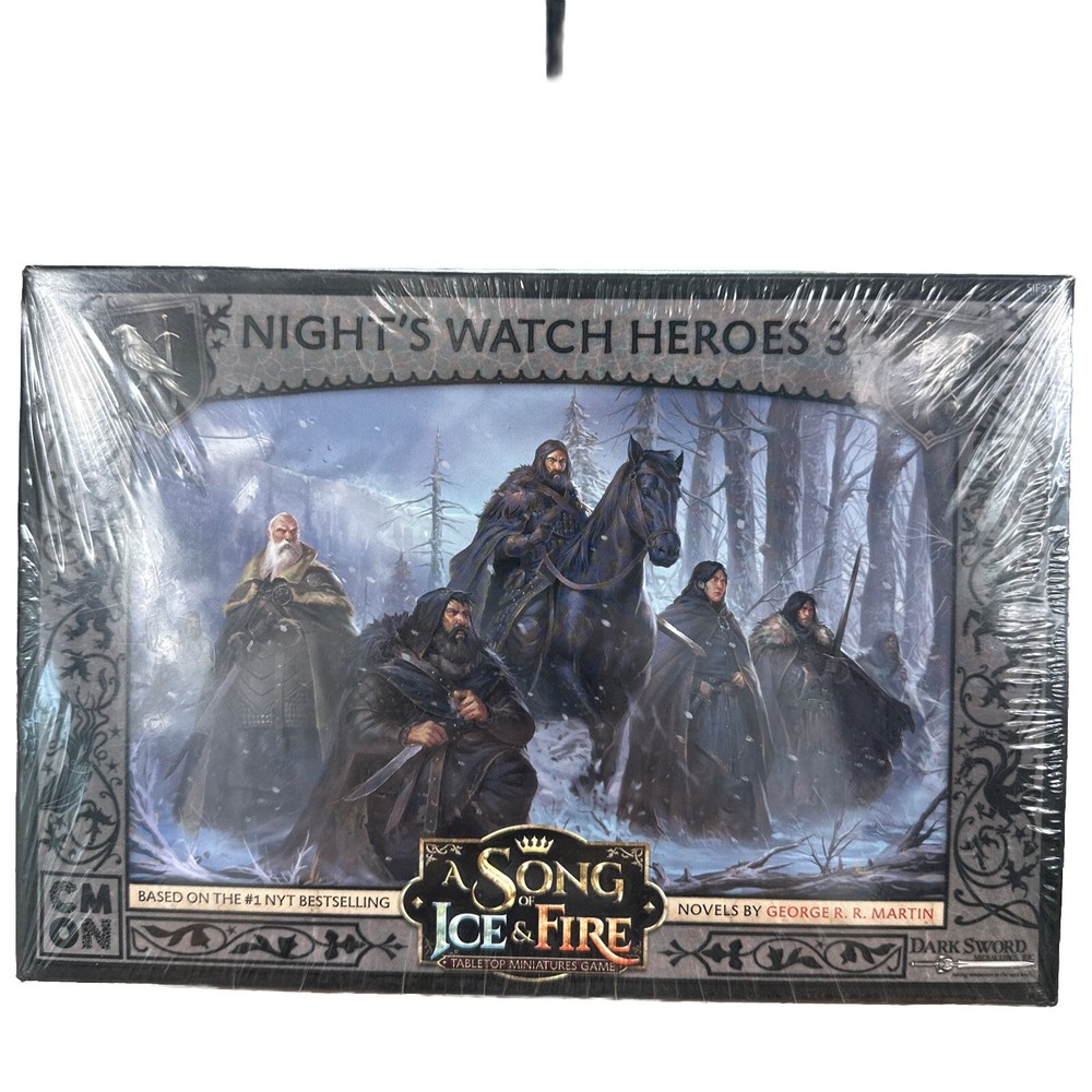 A Song Of Ice And Fire Miniatures Game: Night's Watch Heroes 3 CMN SIF315-image