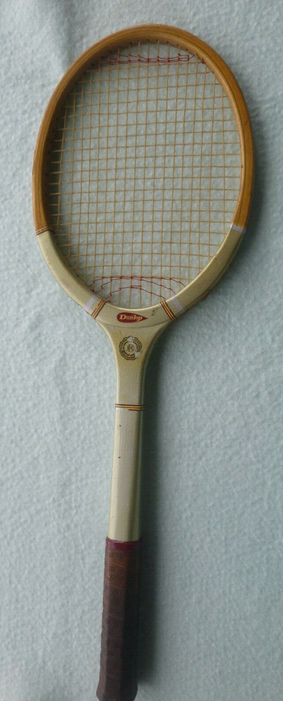 vintage Dunlop  wood tennis racquet Silver Star Made in England