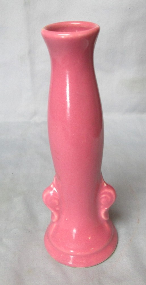 Vintage Brush McCoy Art Pottery USA 122 Bud Vase-Magenta-NICE!-L@@K!