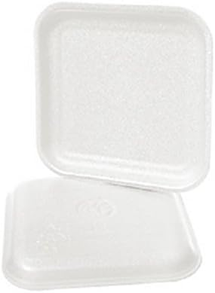1SW, #1S White Foam Meat Trays, Disposable Standard Supermarket Meat Poultry Fro