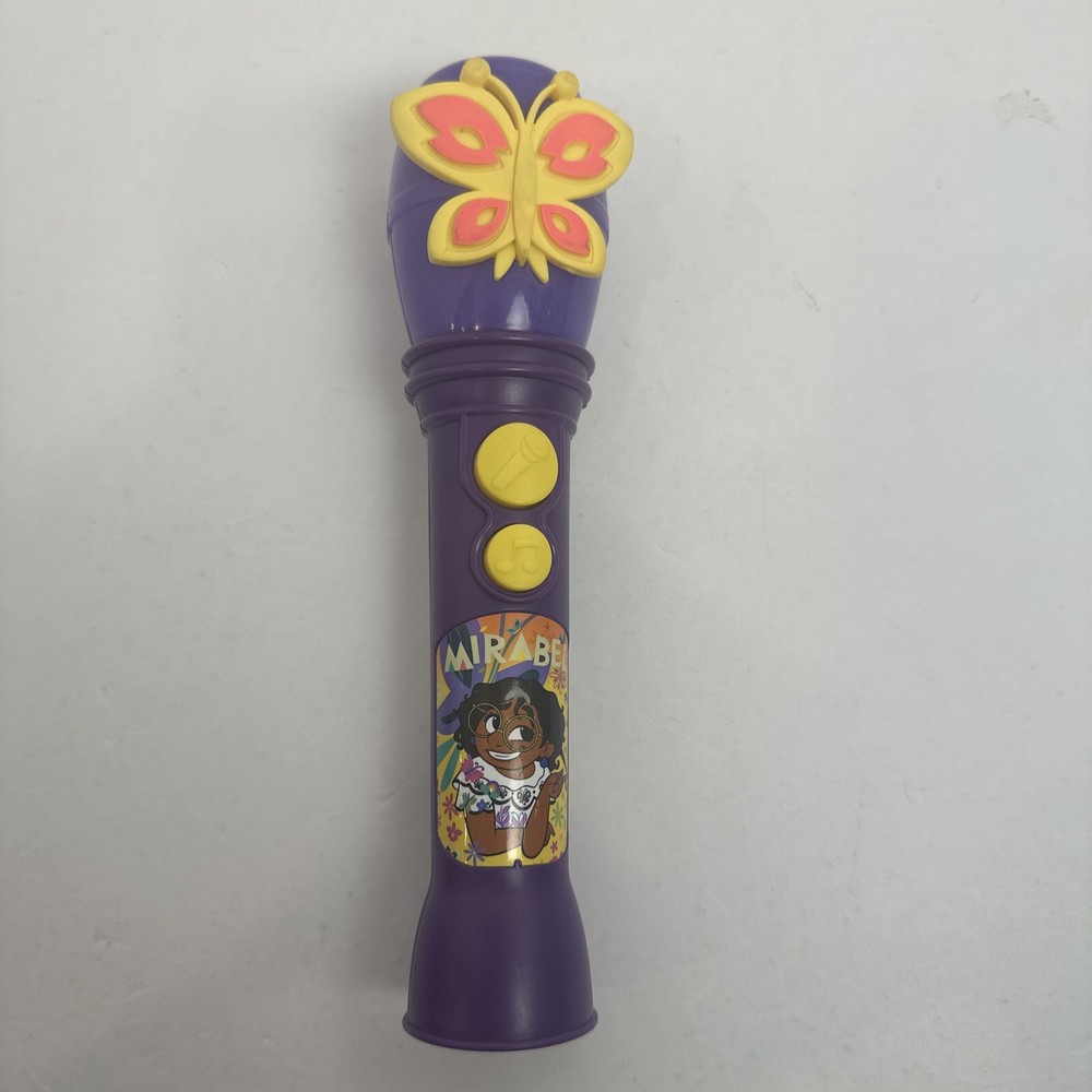 Disney Encanto Toy Microphone for Kids, Built-in Music and Flashing Lights BX-D