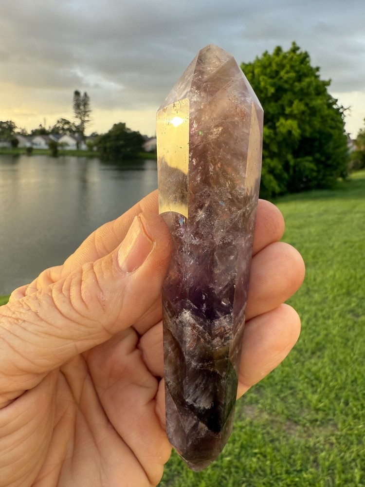 AAA Super Seven Melody Stone Double-Terminated Wand 5