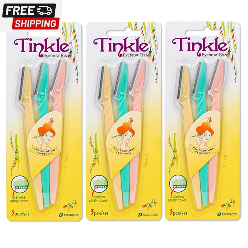 Tinkle Eyebrow Razor, 3Ct per Pack (3Pk)