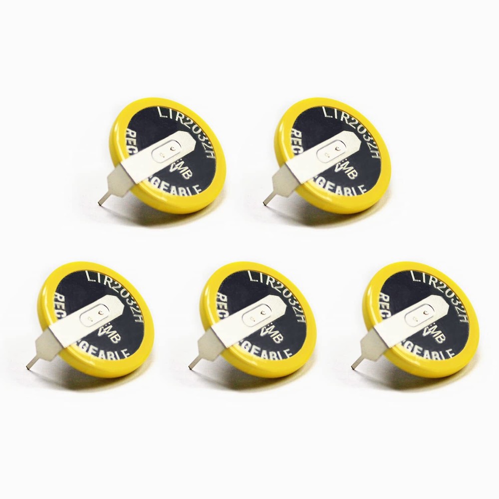 5PCS LIR2032H Rechargeable Battery 70mah 3.7V Lithium-ion Coin Button Cell Ba...