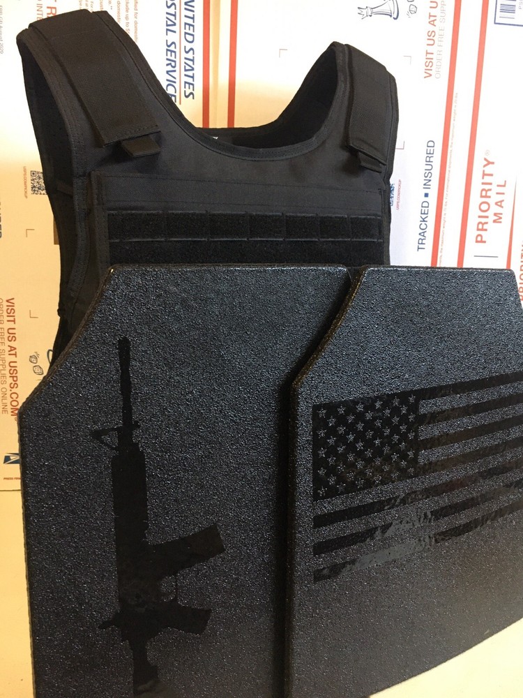 AR600 Rifle Plates Tactical Carrier lll+ Body Armor BULLETPROOF Vest 3+