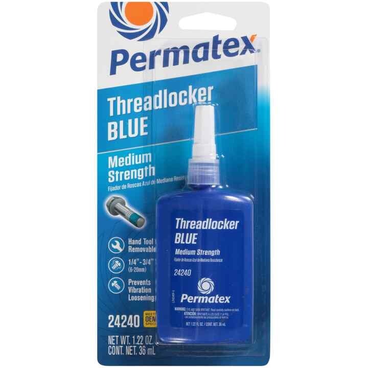 Permatex 24240 Medium Strength Threadlocker Blue, 36 ml