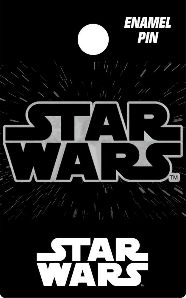 Star Wars Text Logo Embossed Enamel Lapel Pin Badge