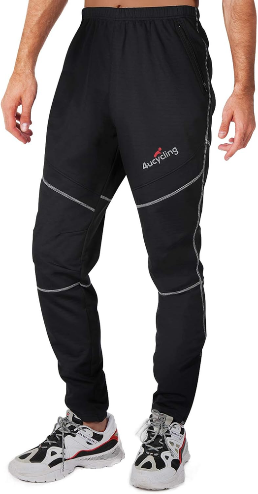 Mens Fleeced Windproof Winter Cycling Pants for Biking,Skiing,Running Outdoor Sp