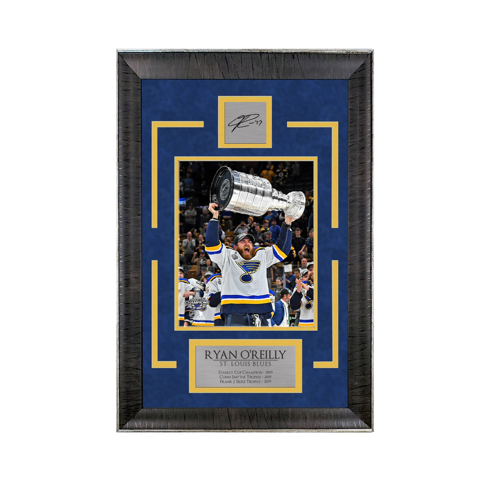Ryan O'Reilly Blues Framed Hockey Photo 16x23 Sports Deluxe