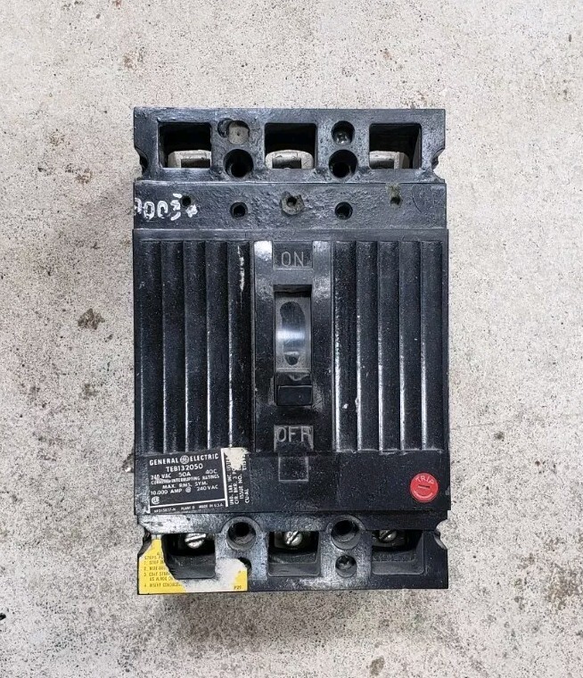 General Electric 50 Amp 3 Pole Circuit Breaker TEB132050