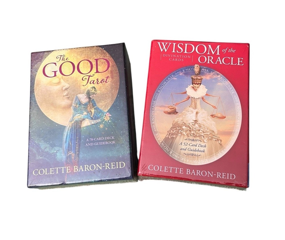 Colette Baron Reid Tarot & Oracle Card Set with Guidebooks The Good Tarot Wisdom Of The Oracle