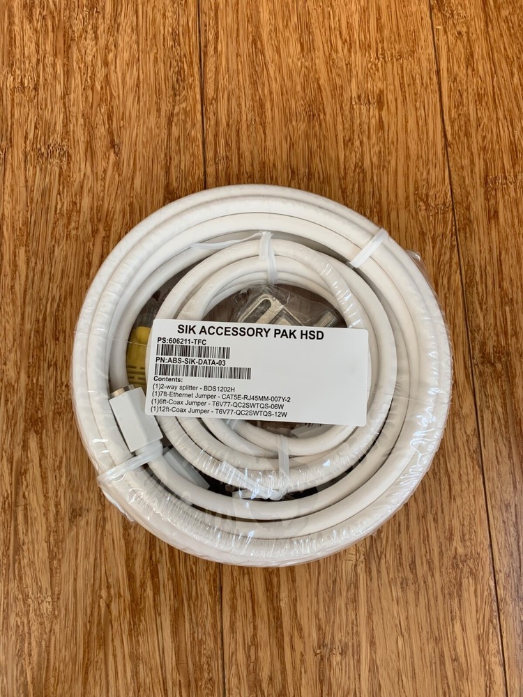 Spectrum SIK Accessory PAK HSD Coax Jumper Ethernet Jumper 2-way Splitter