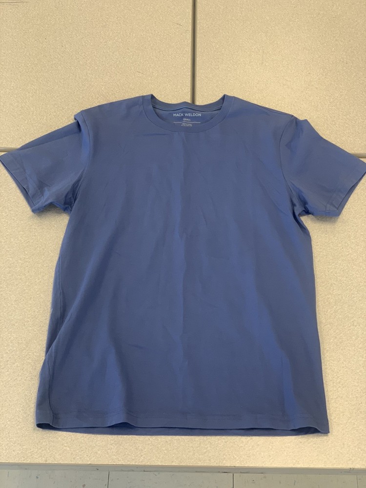 Mack Weldon Crewneck T-Shirt Men’s Small Blue Pima Cotton Premium Basic