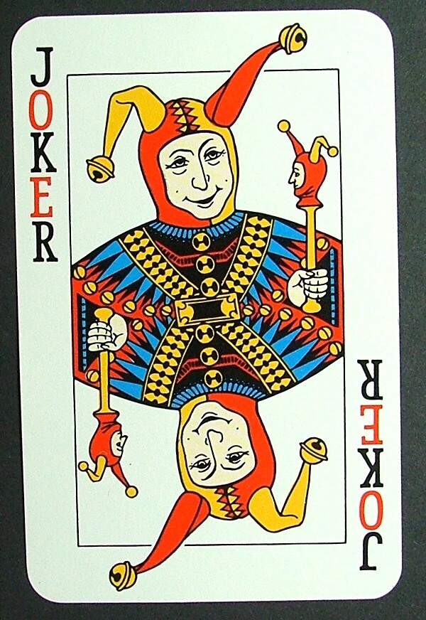 1 x Joker playing card single swap National Provincial Building Society AD 350
