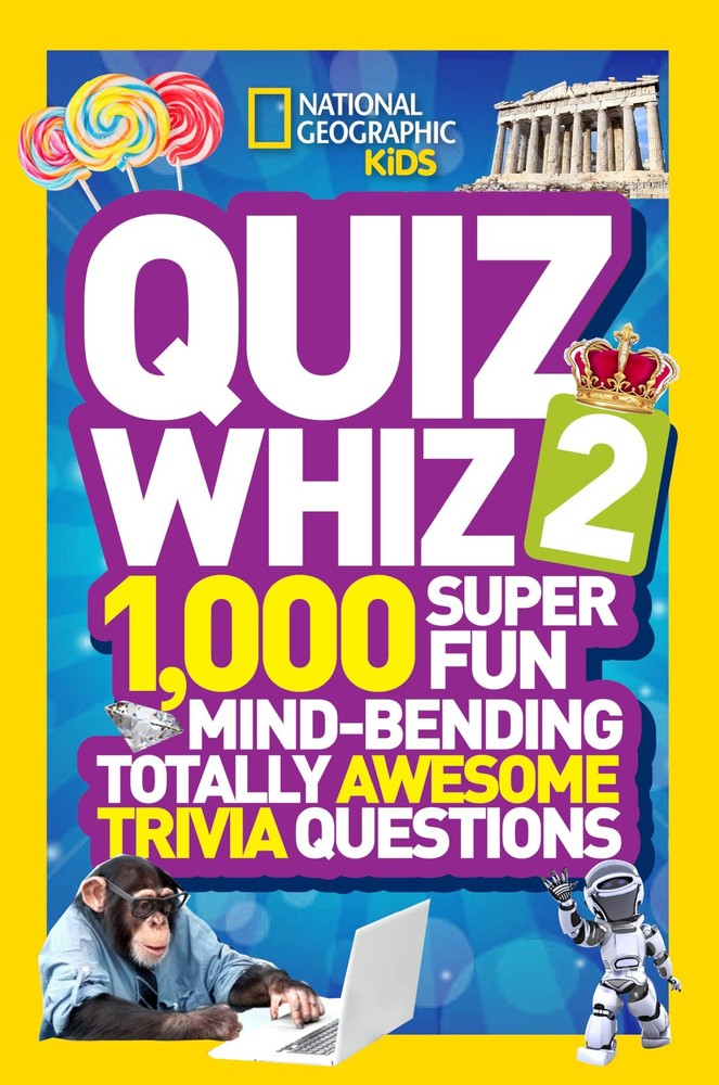National Geographic Kids Quiz Whiz 2 - 1000 Fun Mind-Bending Trivia Questions-image